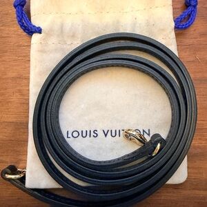 Louis Vuitton Black Leather Strap